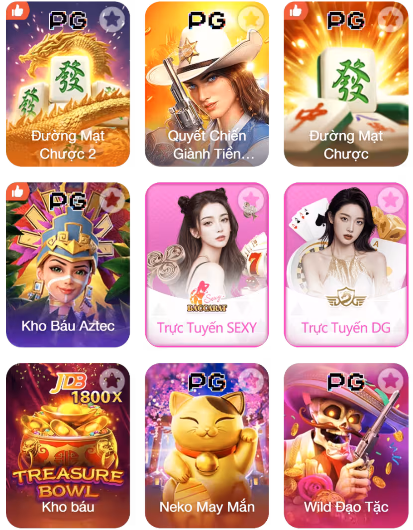 Các trò chơi hot tại 6FF11